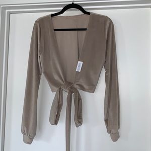 Nude, velvet, wedding bolero
